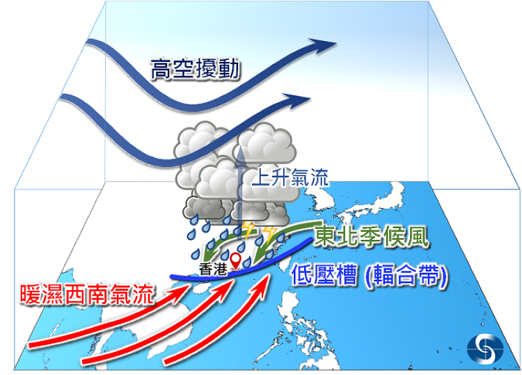 有利不穩定天氣發展的大氣形勢會在本週中後期影響華南地區